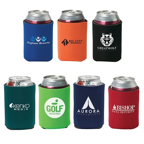 Insulated can sleeve made with 4mm of sponge foam; fits 12... from ASI 67866 Logomark/Valumark / Valumark™