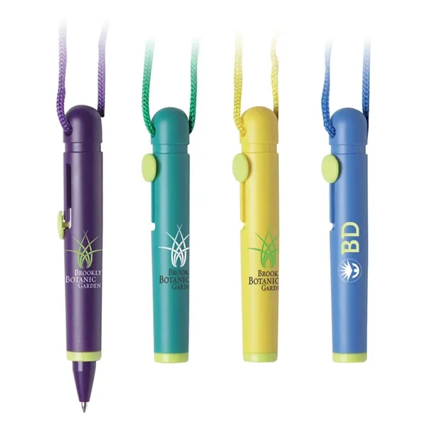 Push action mini plastic ballpoint with vibrant colors and color matching... from ASI 68190 Lungsal / Lungsal