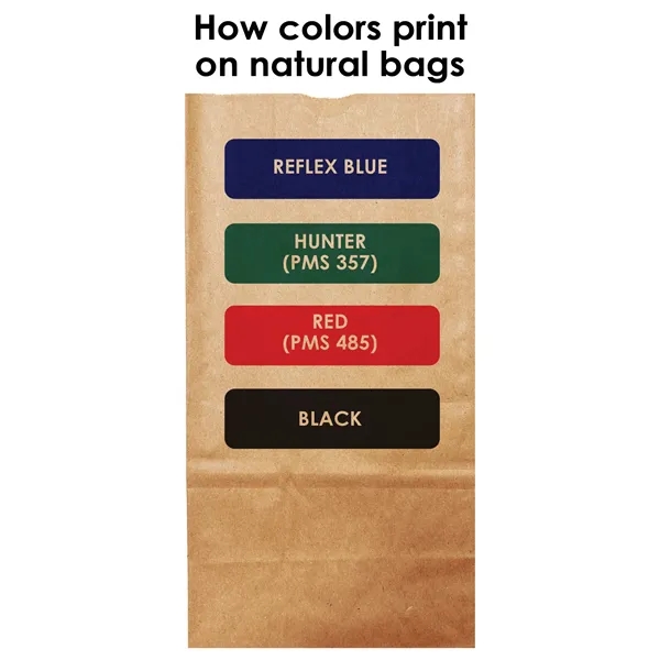 Paper 4# SOS bags in white or natural with 1 color... from ASI 45795 Colorguppy Printing