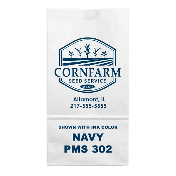 Paper 4# SOS bags in white or natural with 1 color... from ASI 45795 Colorguppy Printing