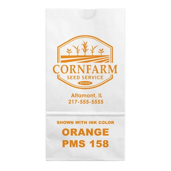 Paper 4# SOS bags in white or natural with 1 color... from ASI 45795 Colorguppy Printing