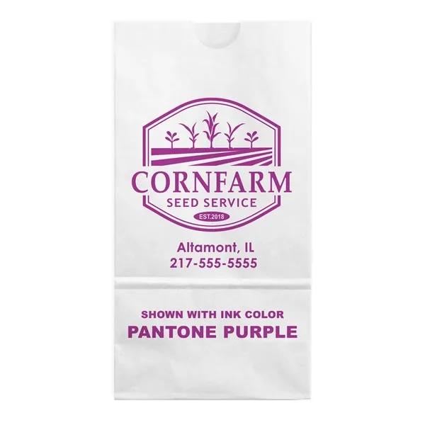 White paper 8# SOS bags with one color imprinting. Choice of... from ASI 45795 Colorguppy Printing