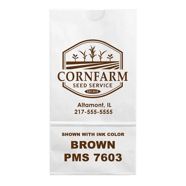 White paper 12# SOS bags with one color imprinting. Choice of... from ASI 45795 Colorguppy Printing