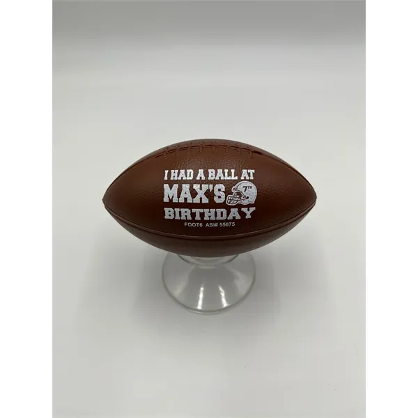 6" mini plastic footballs that come in a variety of colors... from ASI 55675 Galaxy Balloons Inc / Galactic Fun Time Line
