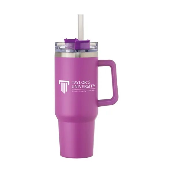 40 oz. Insulated Mug with spill proof lid and straw.... from ASI 52710 Lincoln Line