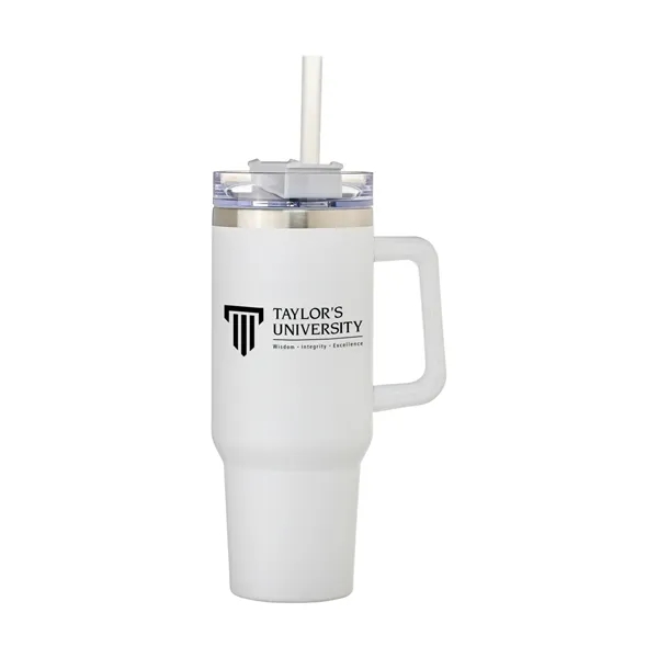 40 oz. Insulated Mug with spill proof lid and straw.... from ASI 52710 Lincoln Line