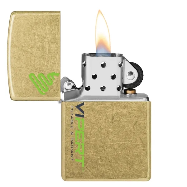 Zippo's Classic Street Chrome lighter has a 'distressed' look, giving the... from ASI 46170 Compass Industries Inc