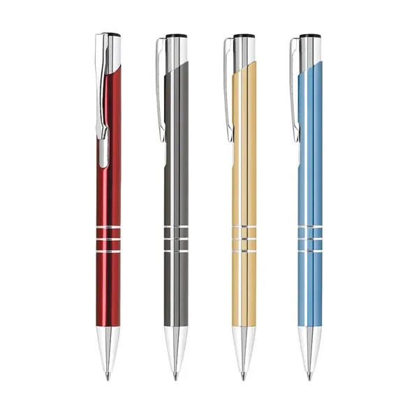 Plunger push action metal pen.... from ASI 31517 Admart Products / Admart Line
