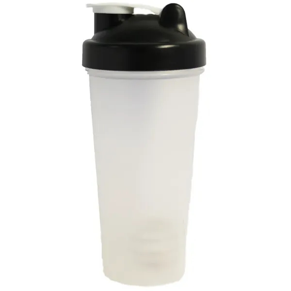 20 Oz. Shaker bottle with s. steel mixer ball, black, blue... from ASI 36988 Artek USA Inc / Artek™