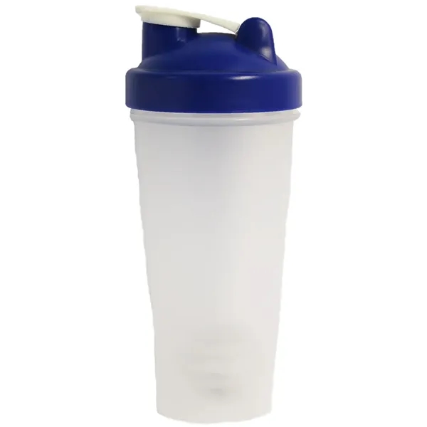 20 Oz. Shaker bottle with s. steel mixer ball, black, blue... from ASI 36988 Artek USA Inc / Artek™