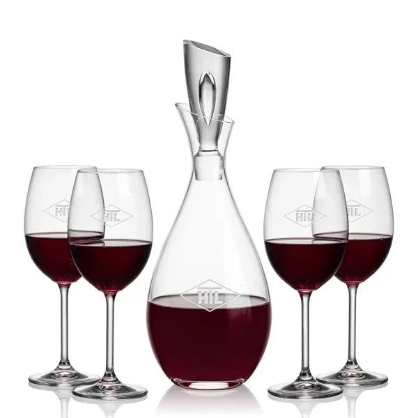 Stunning Lead Free Crystal Decanter complete with 2 or 4 Blyth... from ASI 84592 St Regis Group