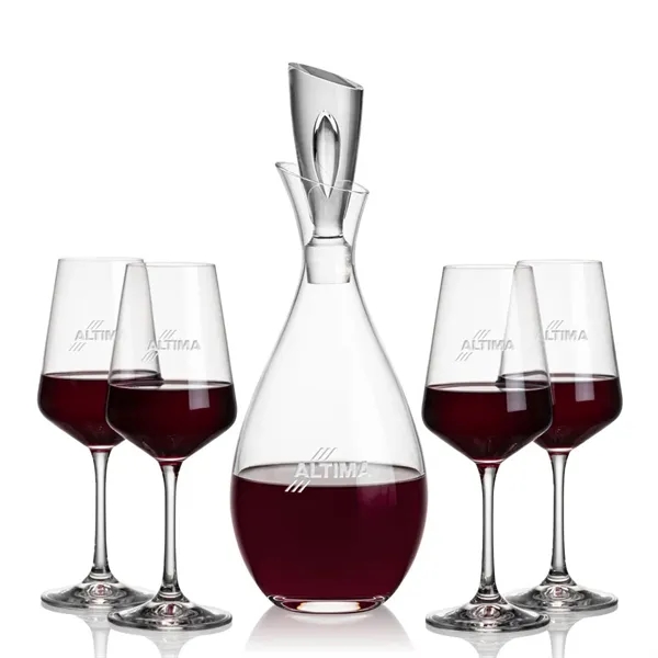 Stunning Lead Free Crystal Decanter complete with 2 or 4 Cannes... from ASI 84592 St Regis Group