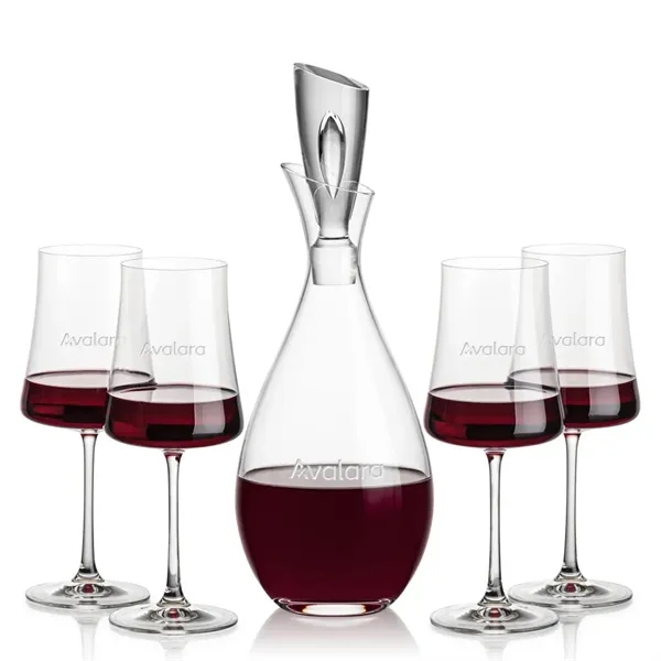 Stunning Lead Free Crystal Decanter complete with 2 or 4 Dakota... from ASI 84592 St Regis Group