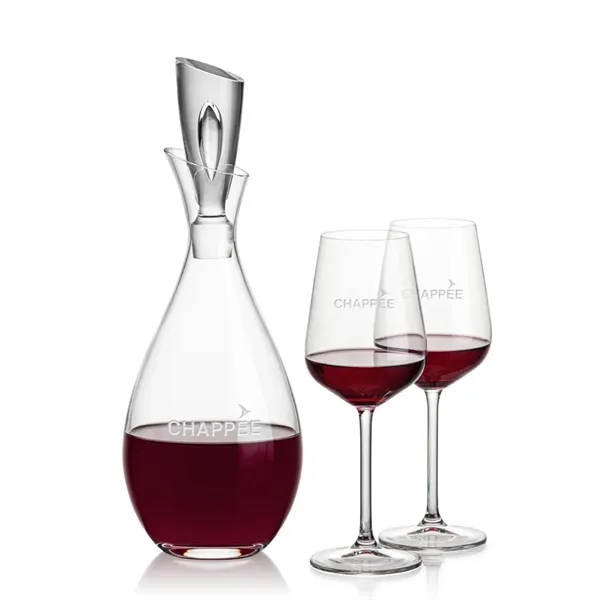 Stunning Lead Free Crystal Decanter complete with 2 or 4 Elderwood... from ASI 84592 St Regis Group