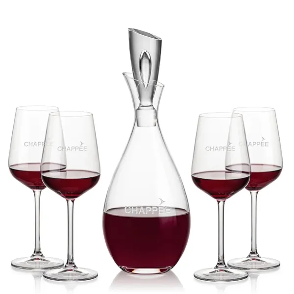 Stunning Lead Free Crystal Decanter complete with 2 or 4 Elderwood... from ASI 84592 St Regis Group