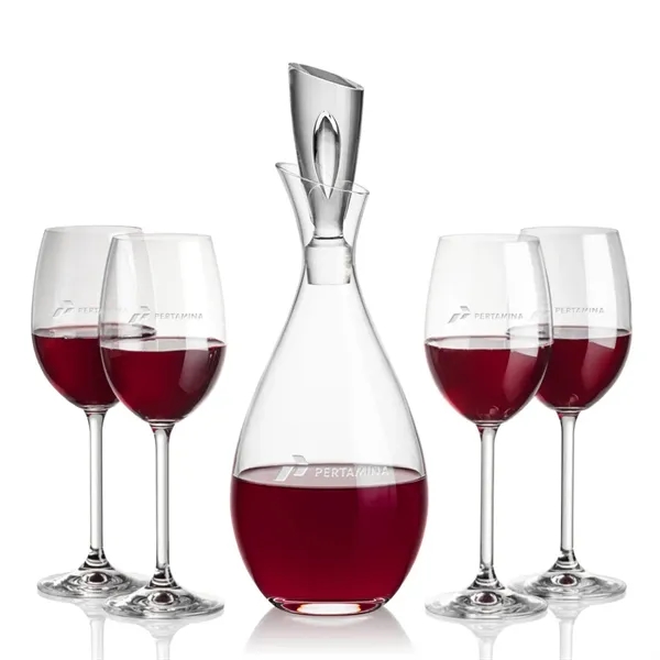 Stunning Lead Free Crystal Decanter complete with 2 or 4 Naples... from ASI 84592 St Regis Group