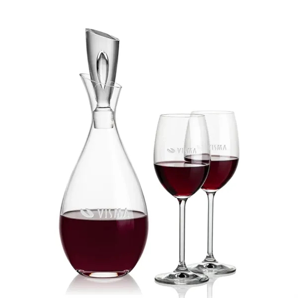 Stunning Lead Free Crystal Decanter complete with 2 or 4 Bengston... from ASI 84592 St Regis Group