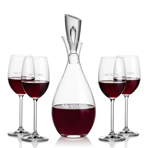 Stunning Lead Free Crystal Decanter complete with 2 or 4 Bengston... from ASI 84592 St Regis Group