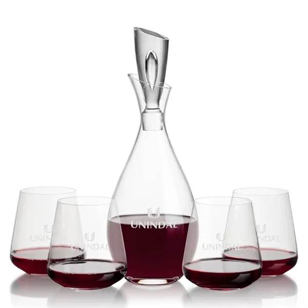 Stunning Lead Free Crystal Decanter complete with 2 or 4 Breckland... from ASI 84592 St Regis Group