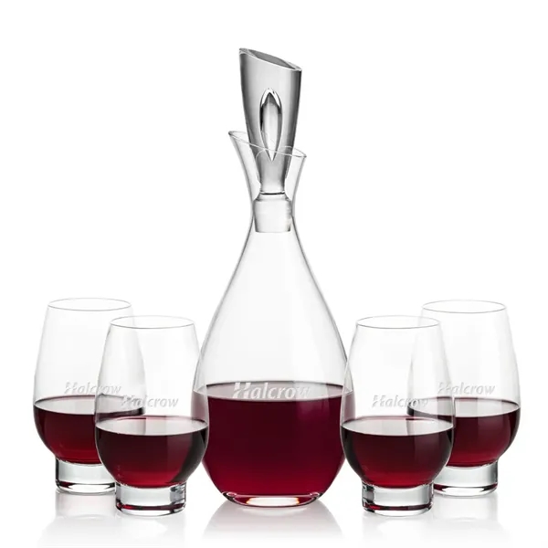 Stunning Lead Free Crystal Decanter complete with 2 or 4 Glenarden... from ASI 84592 St Regis Group