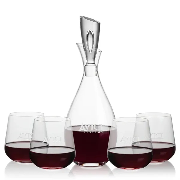 Stunning Lead Free Crystal Decanter complete with 2  or 4... from ASI 84592 St Regis Group
