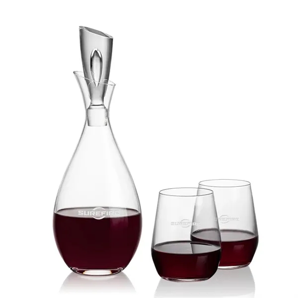 Stunning Lead Free Crystal Decanter complete with 2  or 4... from ASI 84592 St Regis Group