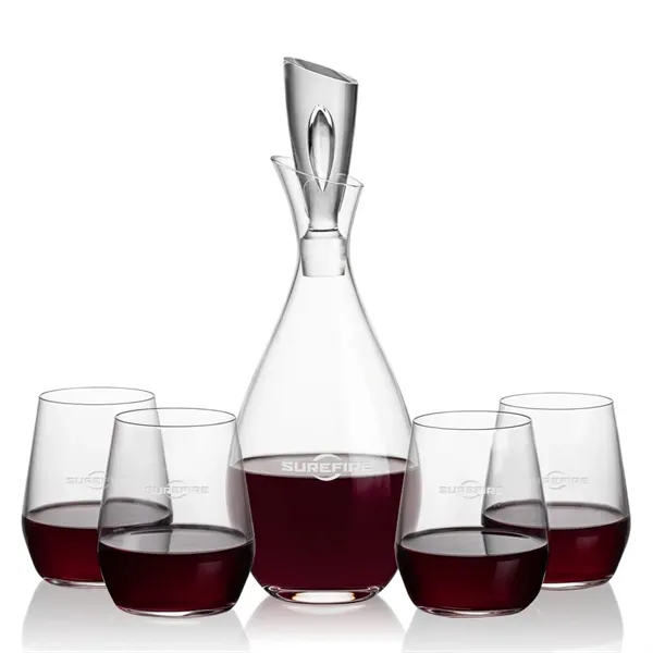 Stunning Lead Free Crystal Decanter complete with 2  or 4... from ASI 84592 St Regis Group