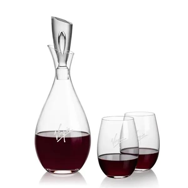Stunning Lead Free Crystal Decanter complete with 2  or 4... from ASI 84592 St Regis Group
