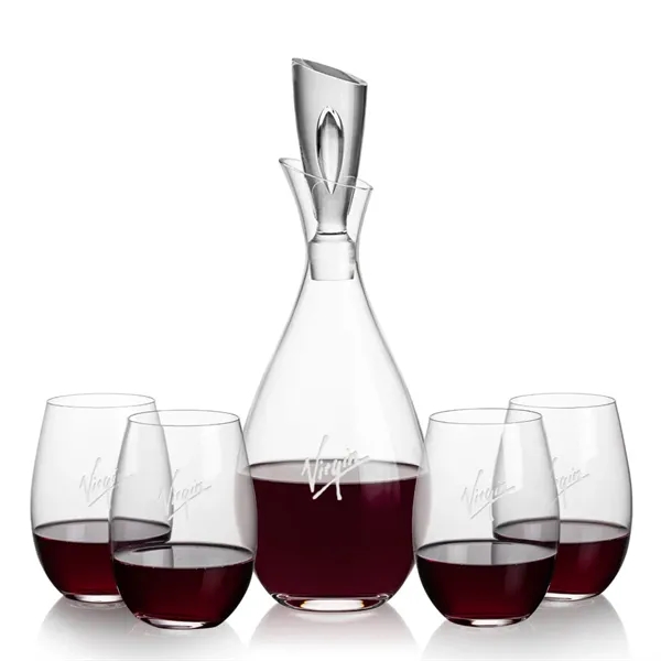 Stunning Lead Free Crystal Decanter complete with 2  or 4... from ASI 84592 St Regis Group