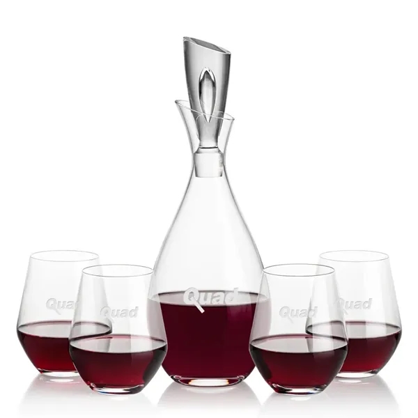 Stunning Lead Free Crystal Decanter complete with 2  or 4... from ASI 84592 St Regis Group