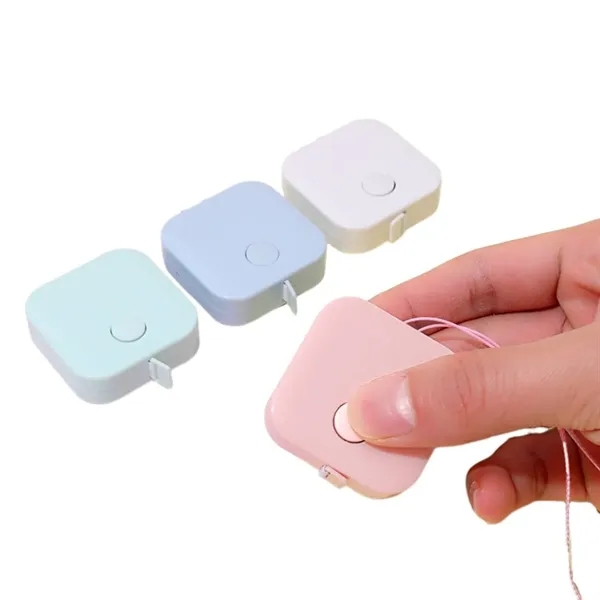 Square plastic tape measure, 60 inch plus1 color silkscreen on 1... from ASI 37218 Athena Promo (tm)