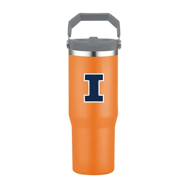 30 oz. Vacuum Sealed Travel Tumbler with powdered finish and flip... from ASI 68190 Lungsal / Lungsal