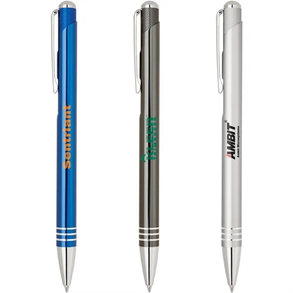 Anodized color aluminum ballpoint pen with high gloss metal finish barrel,... from ASI 68190 Lungsal / Lungsal