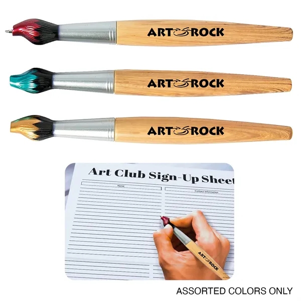 Pen shaped like a paintbrush with black ink.... from ASI 52710 Lincoln Line