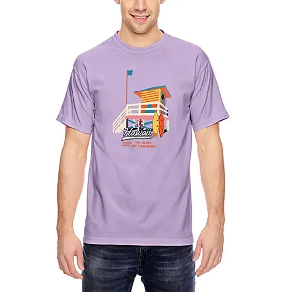 Unisex ringspun cotton tee with ribbed collar.... from ASI 39552 BEL Promo