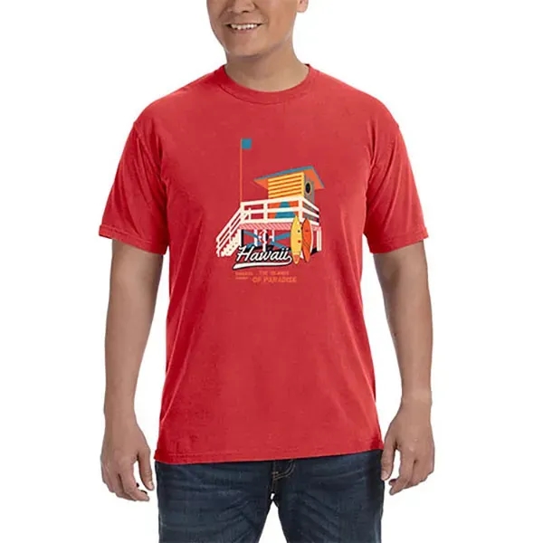 Unisex ringspun cotton tee with ribbed collar.... from ASI 39552 BEL Promo