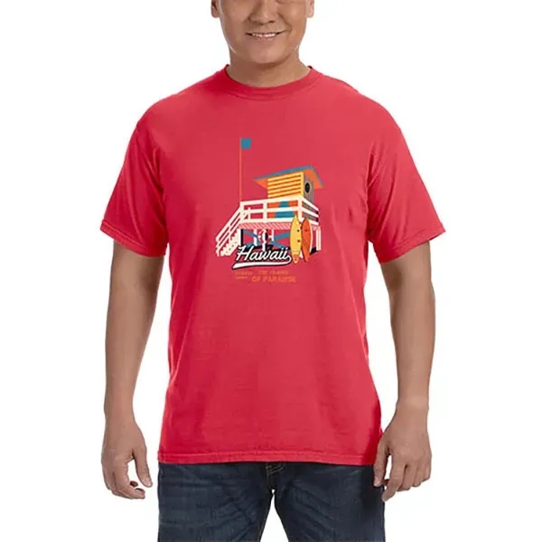 Unisex ringspun cotton tee with ribbed collar.... from ASI 39552 BEL Promo