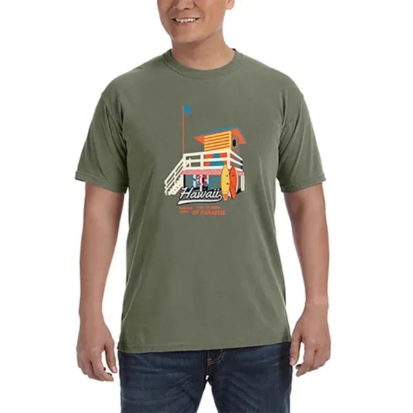 Unisex ringspun cotton tee with ribbed collar.... from ASI 39552 BEL Promo