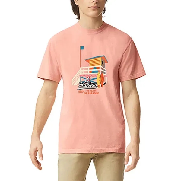 Unisex ringspun cotton tee with ribbed collar.... from ASI 39552 BEL Promo