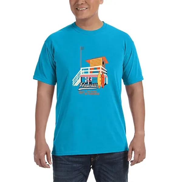 Unisex ringspun cotton tee with ribbed collar.... from ASI 39552 BEL Promo