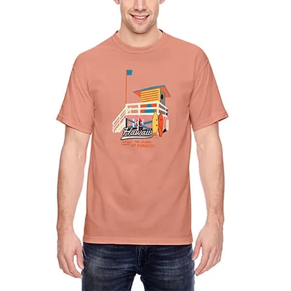 Unisex ringspun cotton tee with ribbed collar.... from ASI 39552 BEL Promo