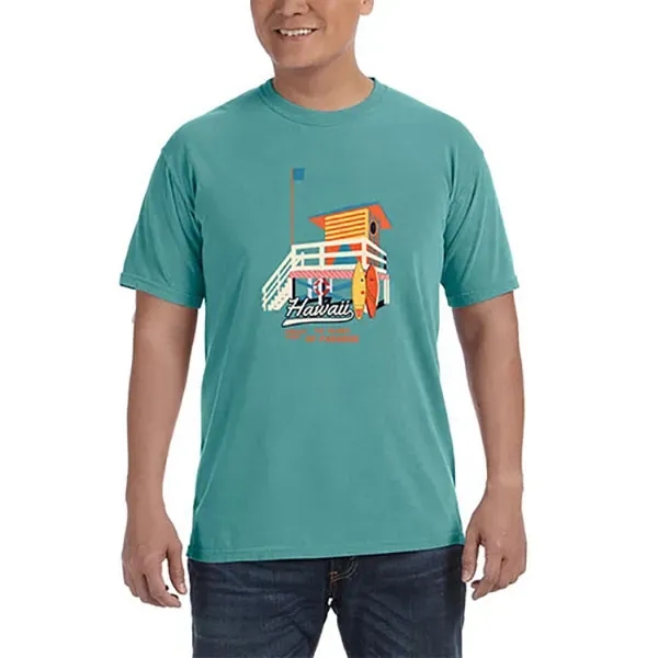 Unisex ringspun cotton tee with ribbed collar.... from ASI 39552 BEL Promo