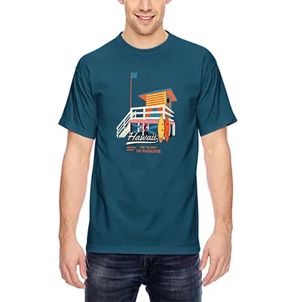 Unisex ringspun cotton tee with ribbed collar.... from ASI 39552 BEL Promo