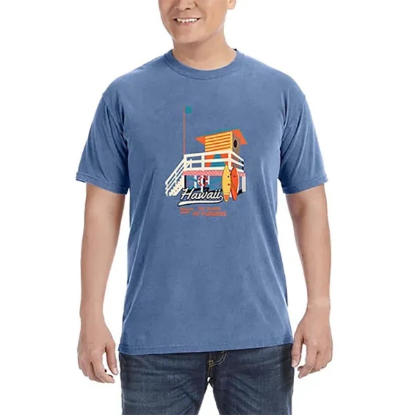 Unisex ringspun cotton tee with ribbed collar.... from ASI 39552 BEL Promo