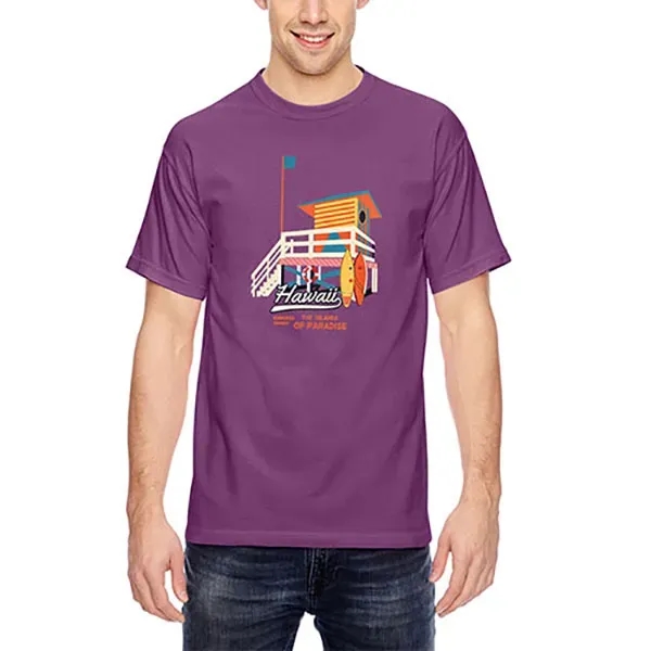 Unisex ringspun cotton tee with ribbed collar.... from ASI 39552 BEL Promo