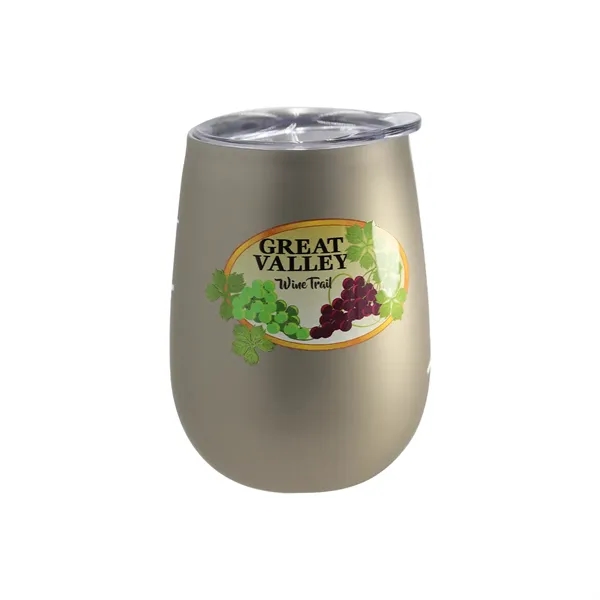 Halcyon® 12 oz. Stainless Steel Wine Glass with Acrylic Lid... from ASI 30270 Aakron Line