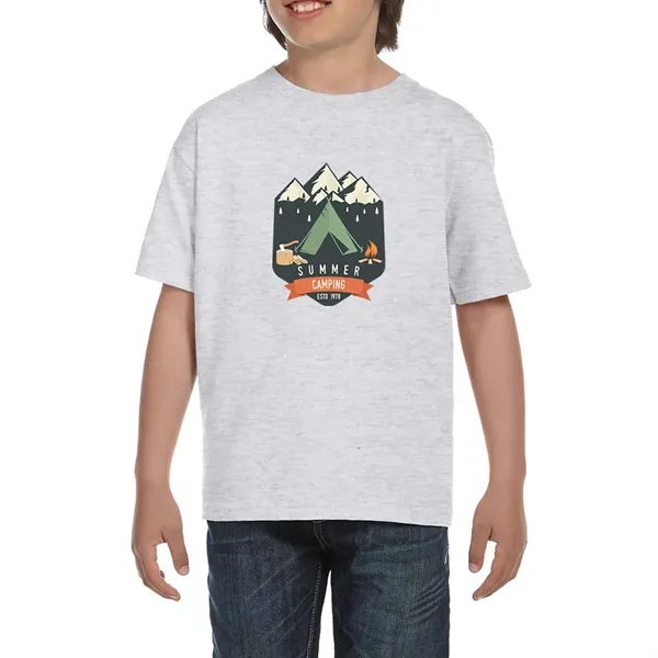 DryBlend youth T-Shirt with seamless double needle 3/4" collar.... from ASI 39552 BEL Promo