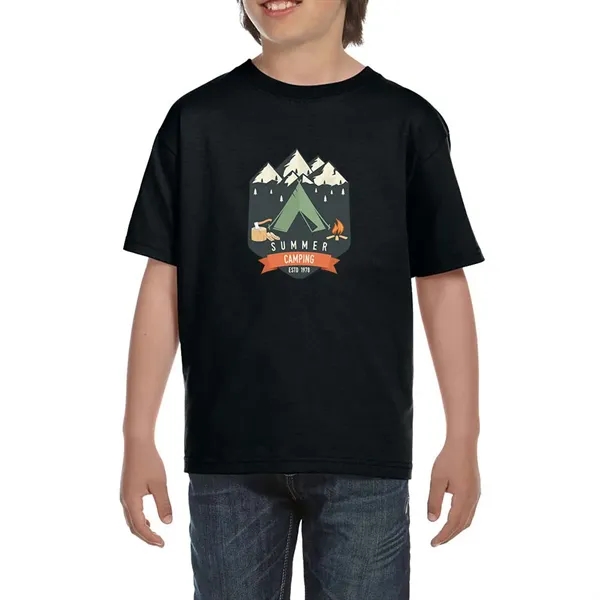 DryBlend youth T-Shirt with seamless double needle 3/4" collar.... from ASI 39552 BEL Promo