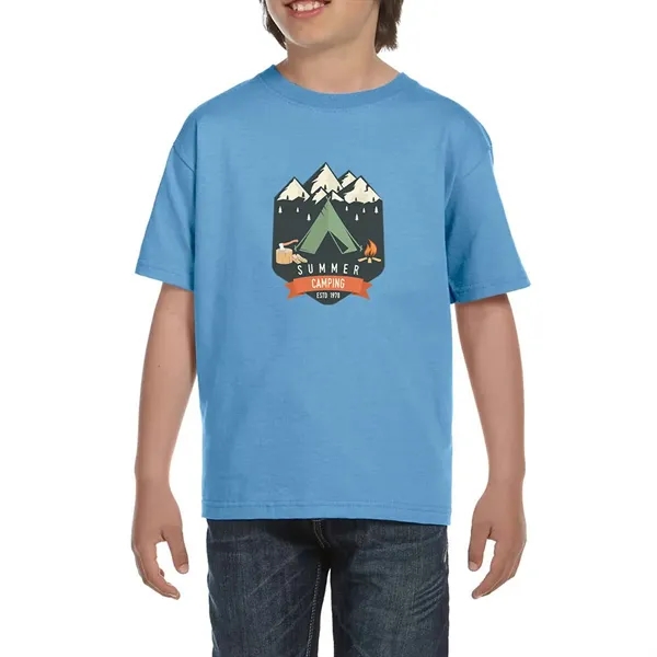 DryBlend youth T-Shirt with seamless double needle 3/4" collar.... from ASI 39552 BEL Promo