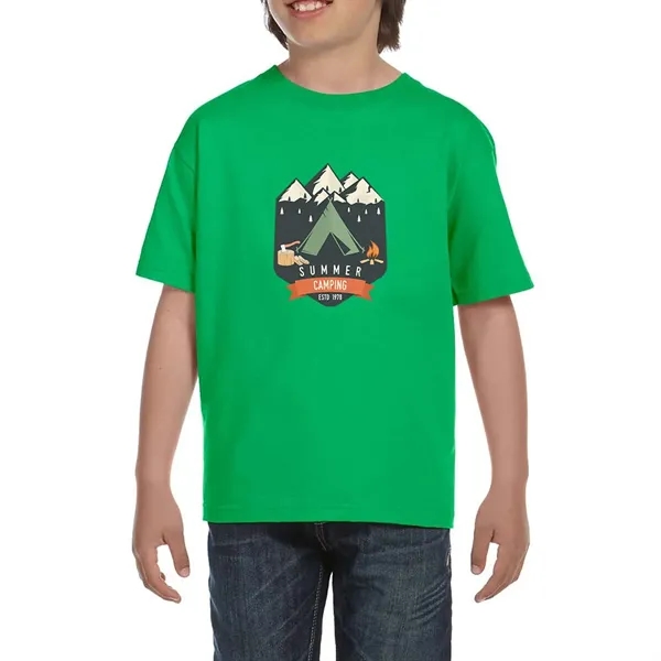 DryBlend youth T-Shirt with seamless double needle 3/4" collar.... from ASI 39552 BEL Promo